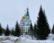 Церковь Сергия Радонежского, Вид с запада<br>, Топки, Топкинский район, Кемеровская область