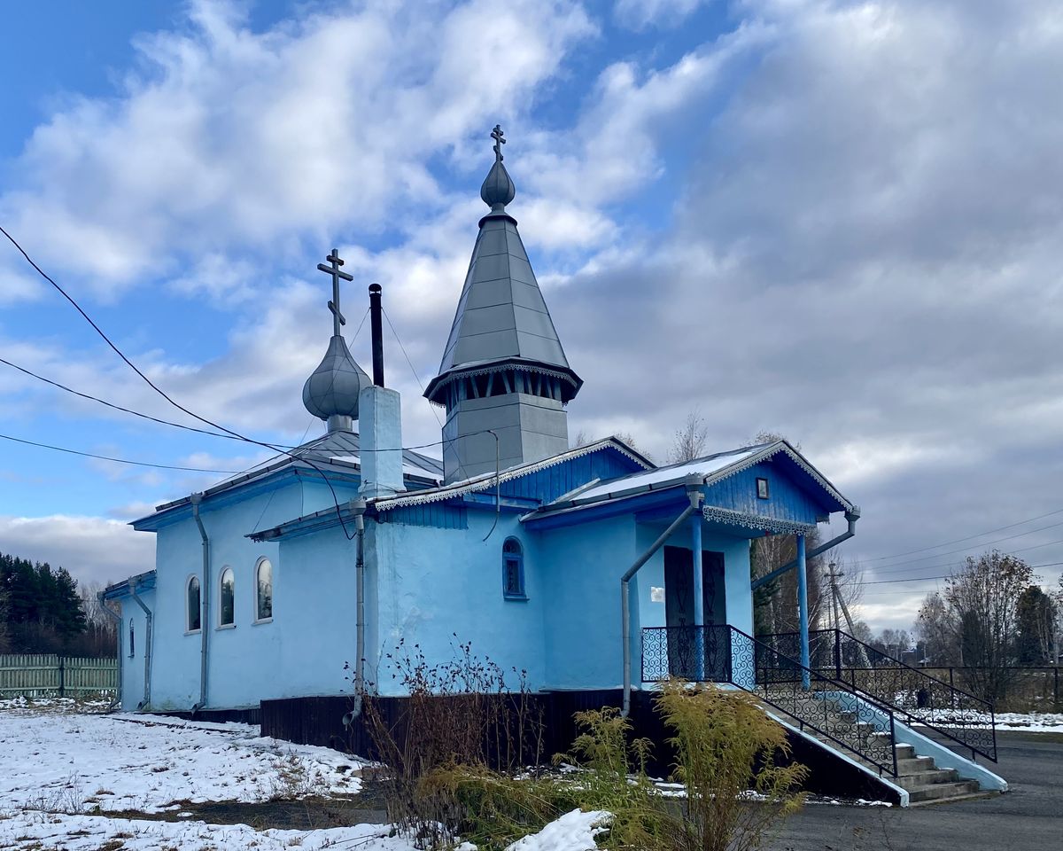 Церковь Николая Чудотворца, Разведчик (Кемеровский район, Кемеровская область). фасады, Вид с СЗ