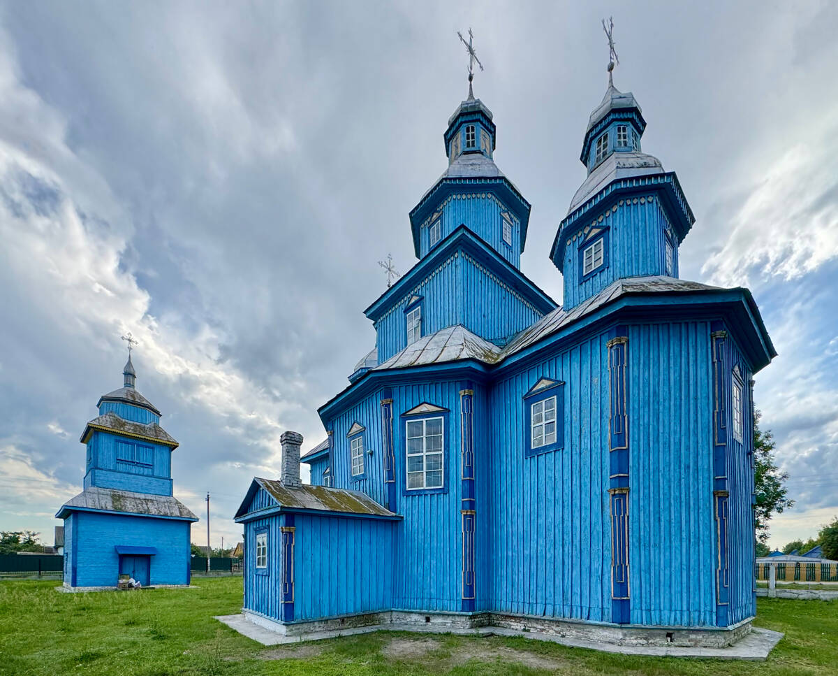 Церковь Михаила Архангела, Рубель (Столинский район, Беларусь, Брестская область). фасады, Вид с востока