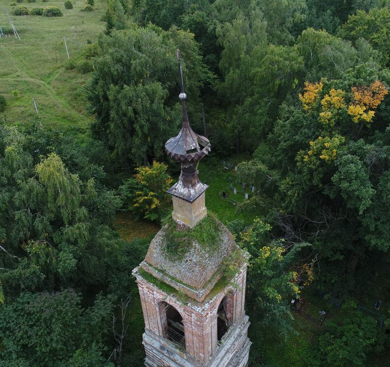 Церковь Вознесения Господня, Никольское (Никольское в Корзле) (Даниловский район, Ярославская область). архитектурные детали, Завершение колокольни