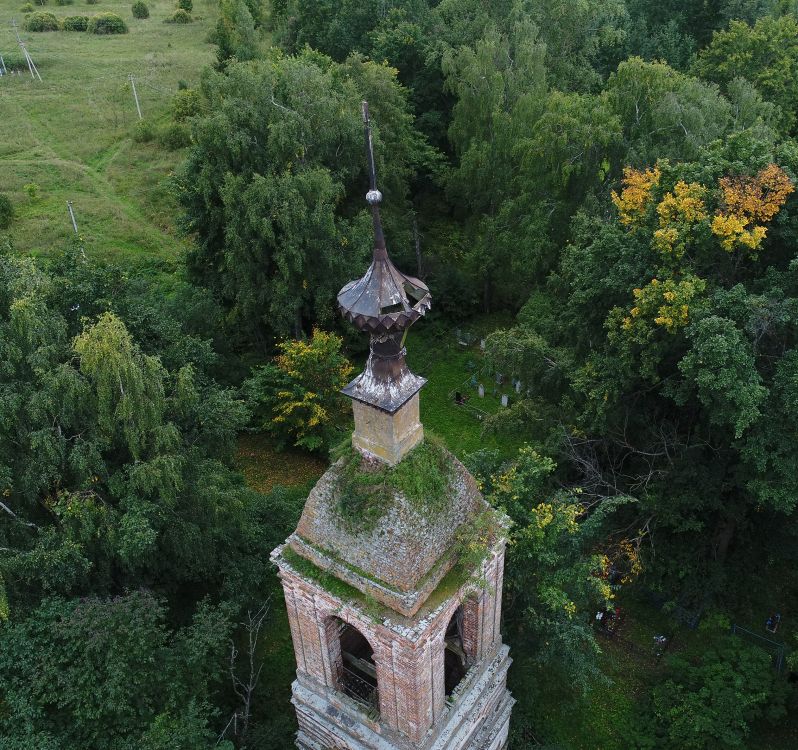 Никольское (Никольское в Корзле). Церковь Вознесения Господня. архитектурные детали, Завершение колокольни