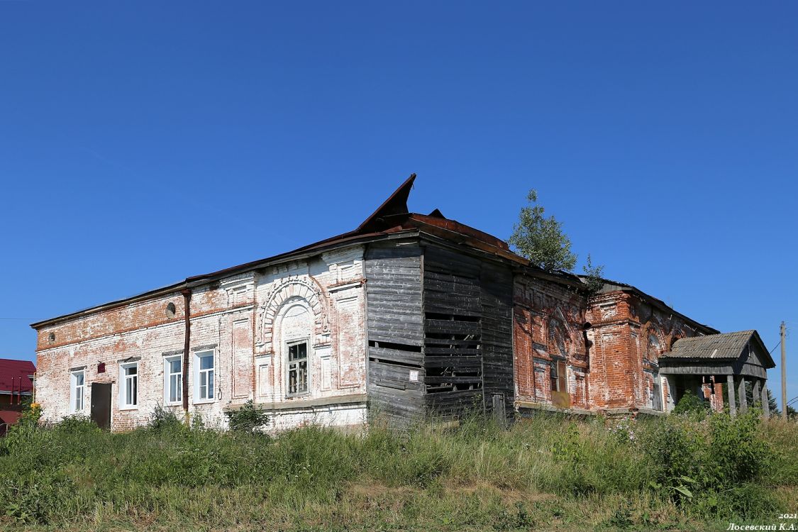 Церковь Казанской иконы Божией Матери, Борисово (Муромский район и г. Муром, Владимирская область). фасады, Вид с юго-запада