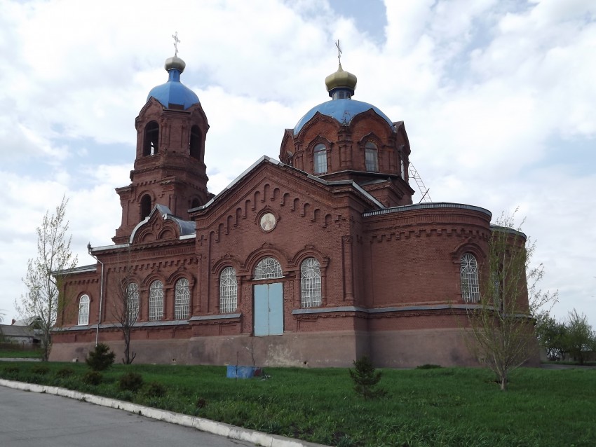 Пушкари. Церковь Николая Чудотворца. общий вид в ландшафте