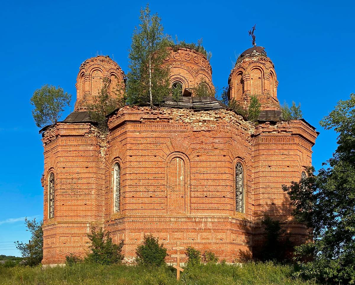 Восточный фасад, фасады. Церковь Рождества Христова, Городищи (Инзенский район, Ульяновская область)