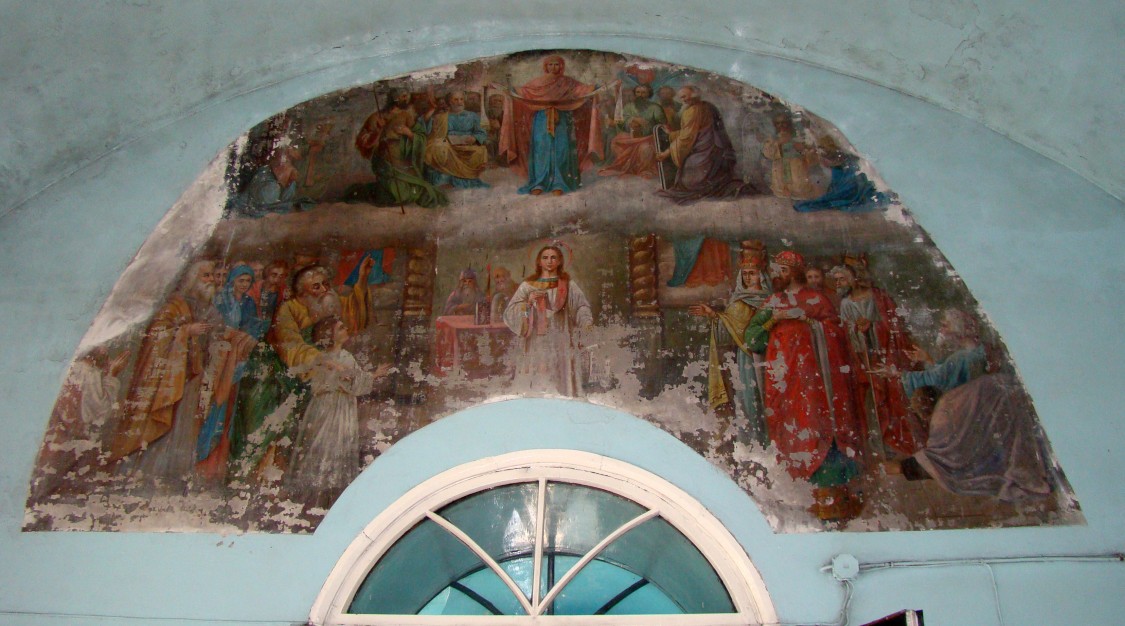 Церковь Покрова Пресвятой Богородицы, Карлинское (Ульяновск, город, Ульяновская область). интерьер и убранство, Фрагмент росписи храма