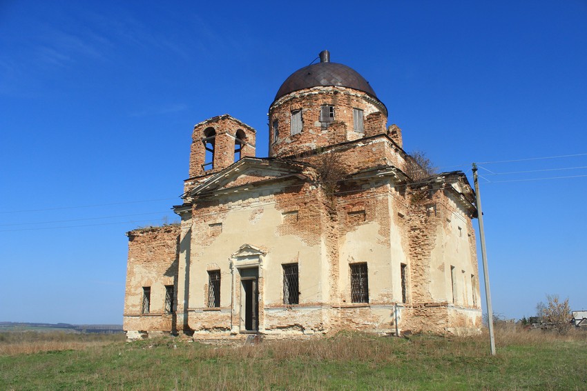 Никитино. Церковь Михаила Архангела. фасады, Вид с юго-востока