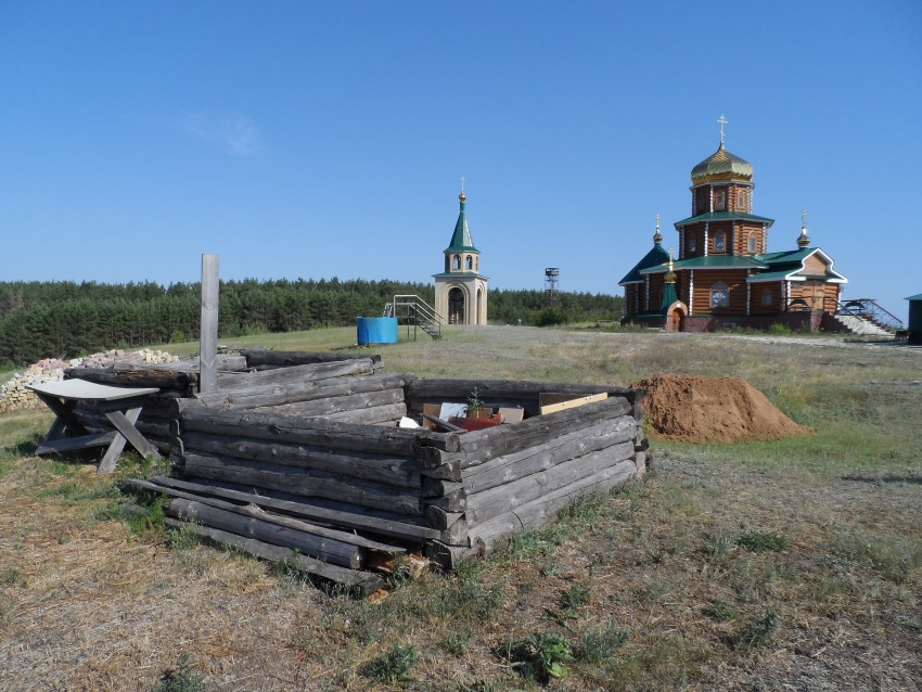 Красный Яр. Церковь Николая Чудотворца. общий вид в ландшафте