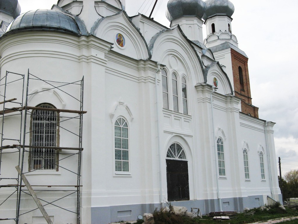Церковь Покрова Пресвятой Богородицы, Большие Ключищи (Ульяновский район, Ульяновская область). архитектурные детали, Северный фасад  храма