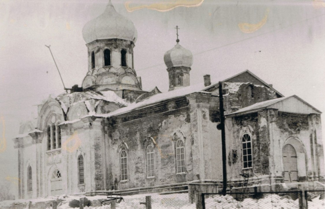 Церковь Покрова Пресвятой Богородицы, Большие Ключищи (Ульяновский район, Ульяновская область). архивная фотография, Покровская церковь, вид с северо-запада
