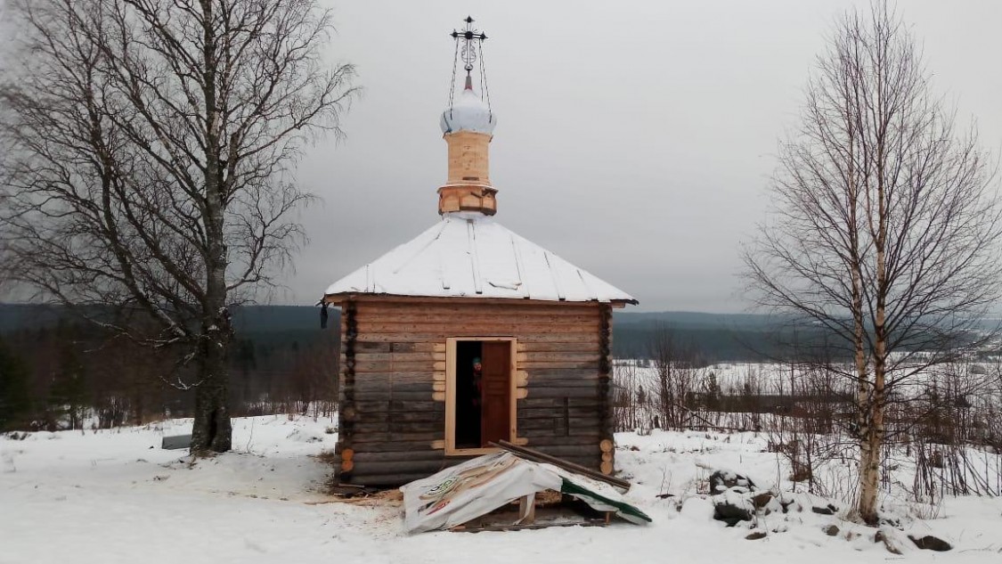 Часовня Зосимы и Савватия Соловецких, Матвеевская (Фомина Гора) (Верховажский район, Вологодская область). документальные фотографии, Восстановительные работы экспедиций проекта 