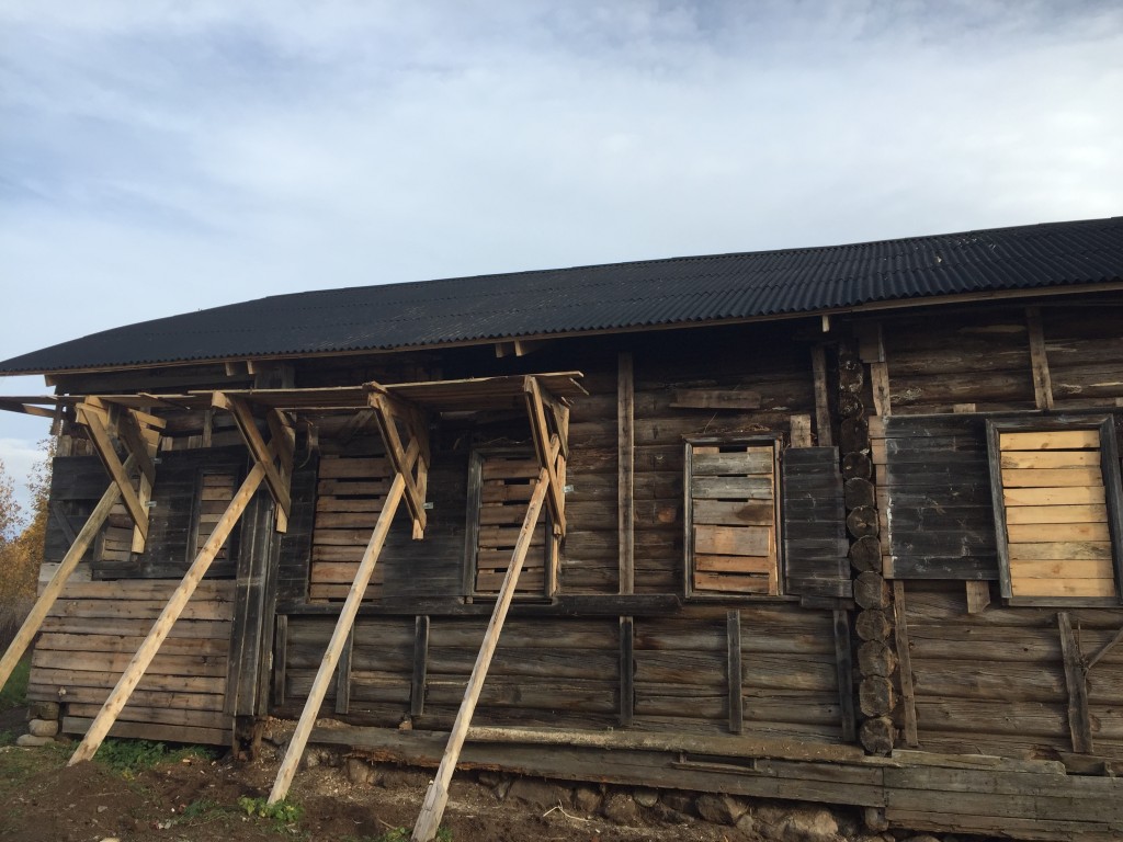 Церковь Успения Пресвятой Богородицы, Верхотерменгский Погост, урочище (Верховажский район, Вологодская область). фасады, После проведение консервационных работ