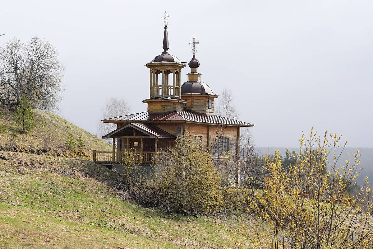 фасады. Часовня Успения Пресвятой Богородицы, Марковская (Верховажский район, Вологодская область)