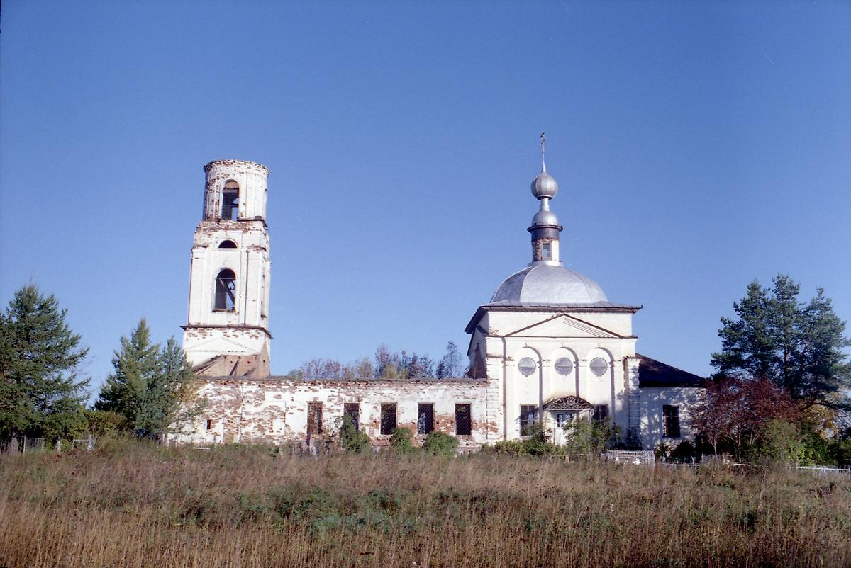 фасады. Церковь Вознесения Господня, Славянка (Кирилловский район, Вологодская область)