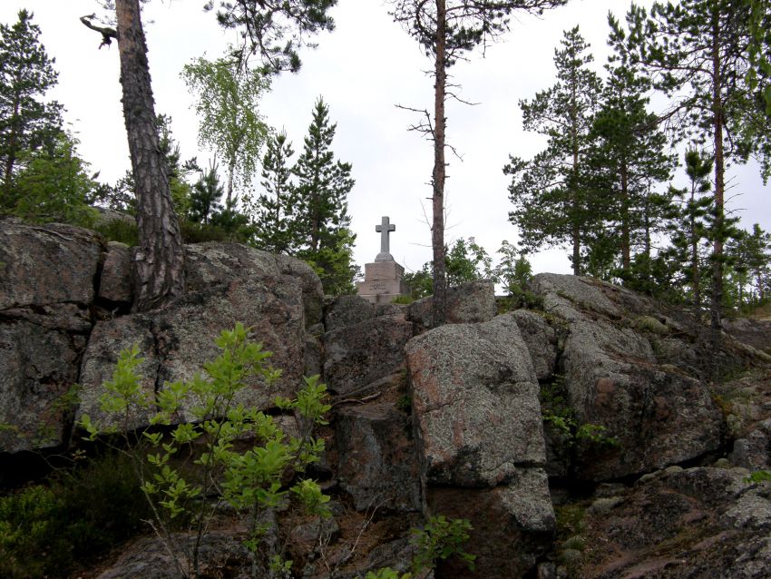 Путсаари, остров. Спасо-Преображенский Валаамский монастырь. Сергиевский скит. общий вид в ландшафте