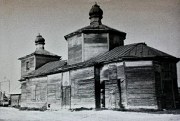 Церковь Николая Чудотворца, Прихабы (Себежский район, Псковская область). архивная фотография, Вторая половина 20 века. Госкаталог № 33042501. Псковский государственный объединенный историко-архитектурный и художественный музей-заповедник