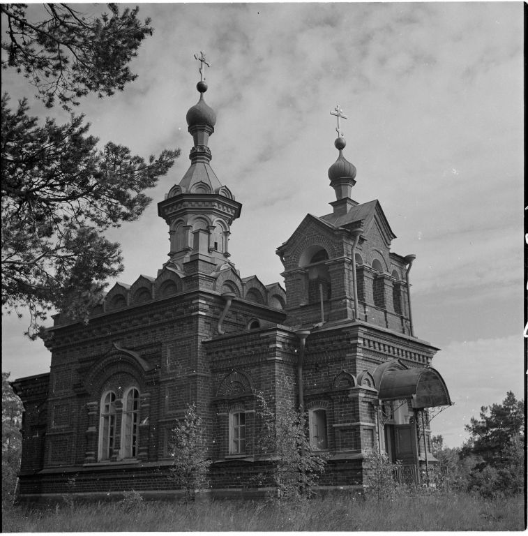 Спасо-Преображенский Валаамский монастырь. Сергиевский скит. Церковь Сергия Валаамского, Путсаари, остров (Лахденпохский район, Республика Карелия). архивная фотография, Фото 1943 г. из фондов SA-KUVA (Финский военный фотоархив)
