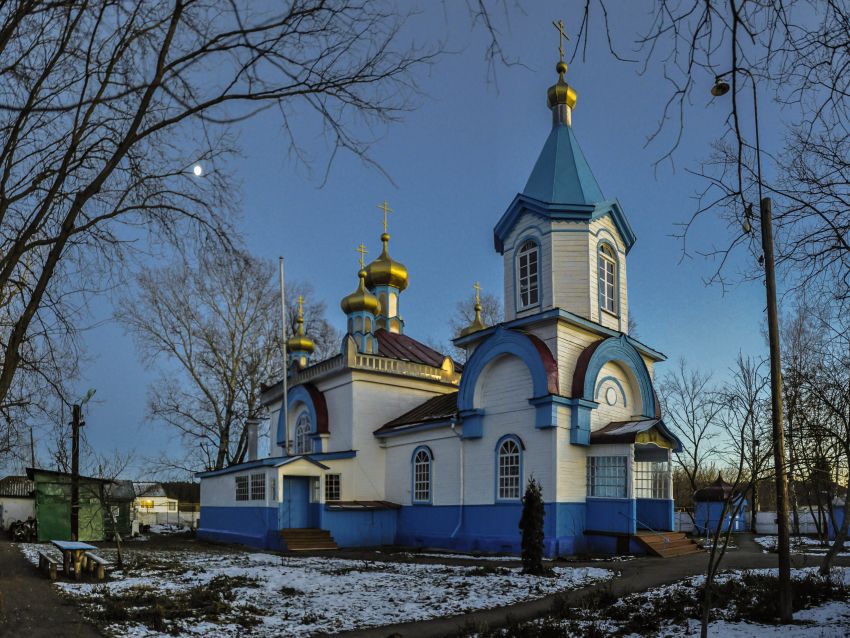 Вязовое. Церковь Иоанна Предтечи. общий вид в ландшафте