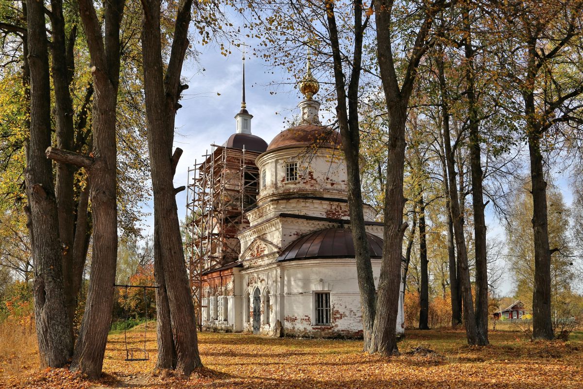 Церковь Георгия Победоносца, Юрьевское (Ивановский район, Ивановская область). фасады, Вид с востока