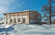 Церковь Покрова Пресвятой Богородицы, Основная часть собора с куполом и главным алтарем была разрушена. От разрушенной части сохранился фундамент, в пределах которого установлен поклонный крест.<br>, Дуденево, Богородский район, Нижегородская область