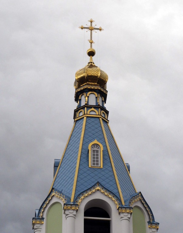 Церковь Иоанна Богослова, Рассказово (Рассказовский район и г. Рассказово, Тамбовская область). архитектурные детали, Шатровое завершение колокольни храма