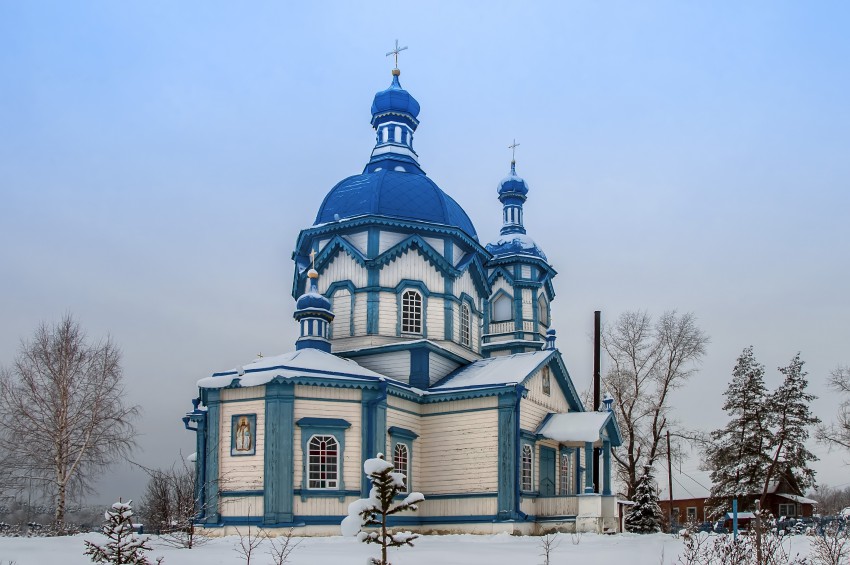 Церковь Михаила Архангела, Царёвка (Знаменский район, Тамбовская область). общий вид в ландшафте