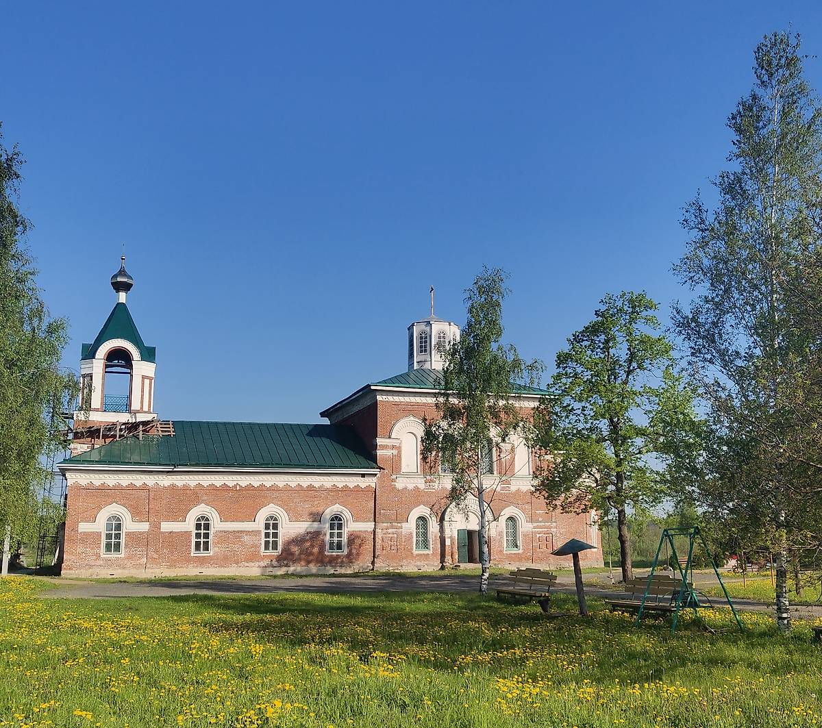 фасады. Церковь Богоявления Господня, Красново (Борисоглебский район, Ярославская область)