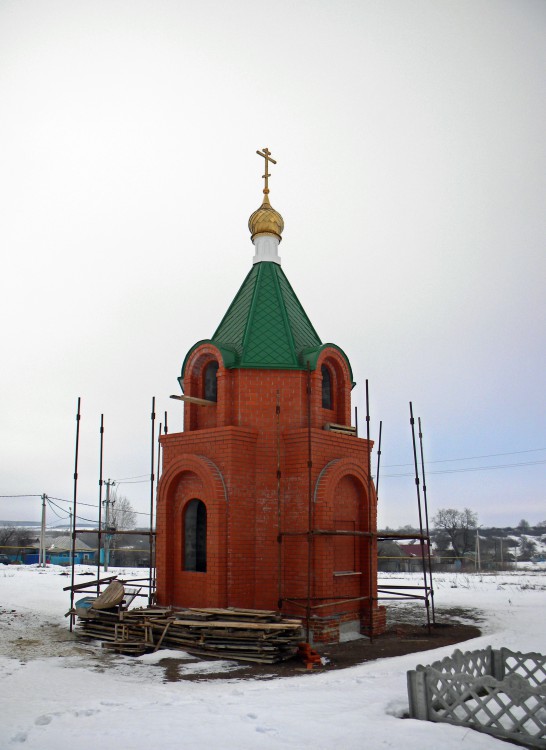 Часовня Николая Чудотворца, Красная Поляна (Шебекинский район, Белгородская область). общий вид в ландшафте
