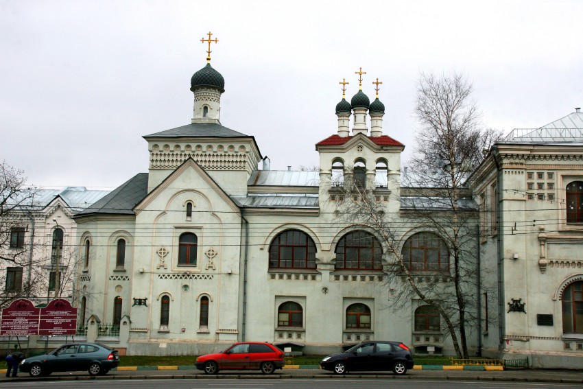 Домовая церковь Алексия, митрополита Московского при ЦКБ МП, Донской (Южный административный округ (ЮАО), г. Москва). фасады
