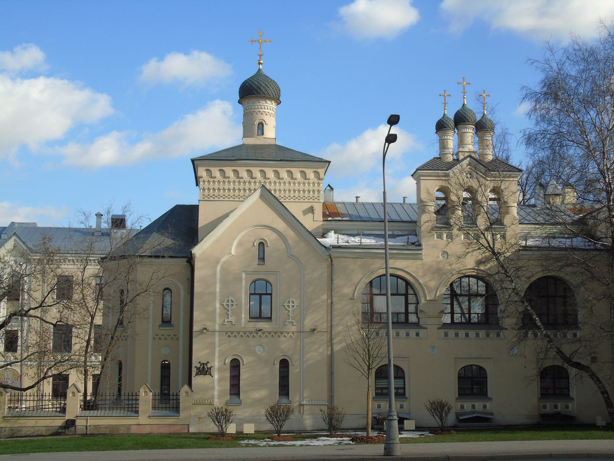 Домовая церковь Алексия, митрополита Московского при ЦКБ МП, Донской (Южный административный округ (ЮАО), г. Москва). фасады