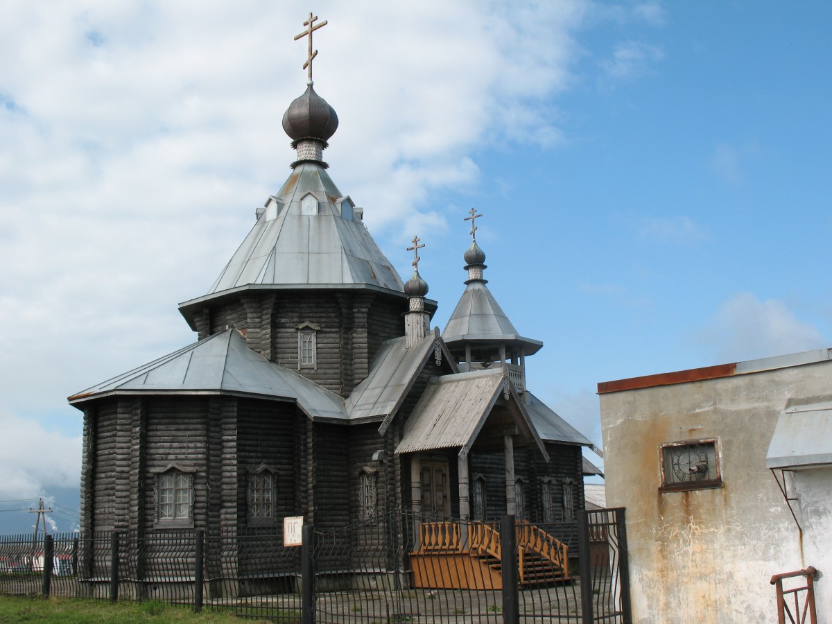 Церковь Троицы Живоначальной (старая), Южно-Курильск (Южно-Курильск, город, Сахалинская область). фасады, вид с востока 