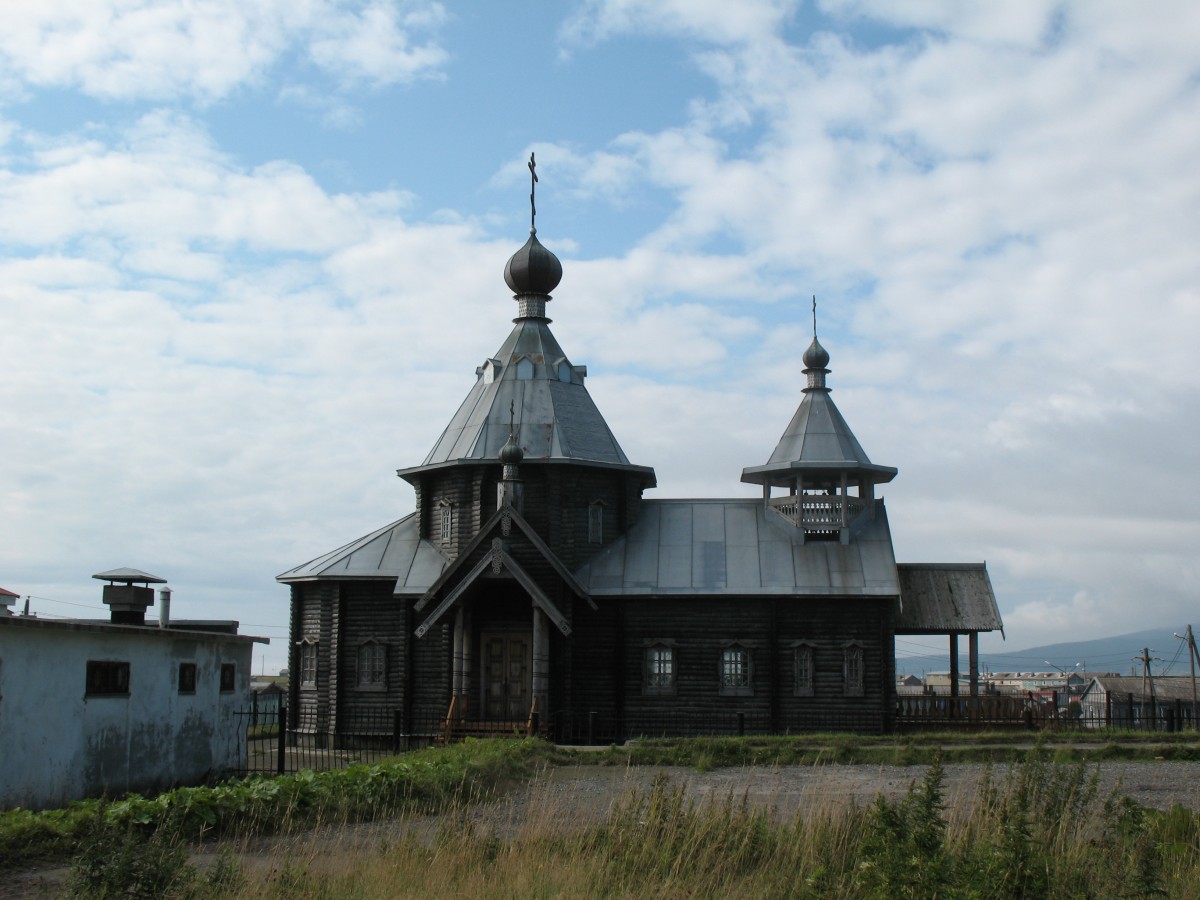 Южно-Курильск. Церковь Троицы Живоначальной (старая). фасады, вид с севера