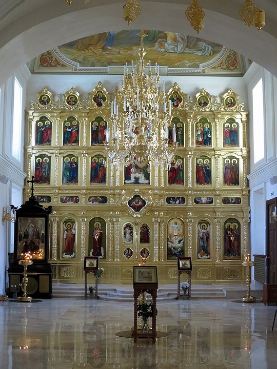 Церковь Преображения Господня в Преображенском (новая), Преображенское (Восточный административный округ (ВАО), г. Москва). интерьер и убранство