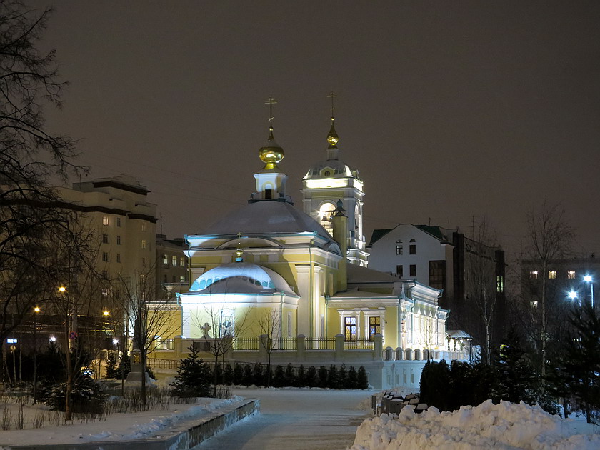 Преображенское. Церковь Спаса Преображения в Преображенском (воссозданная). художественные фотографии