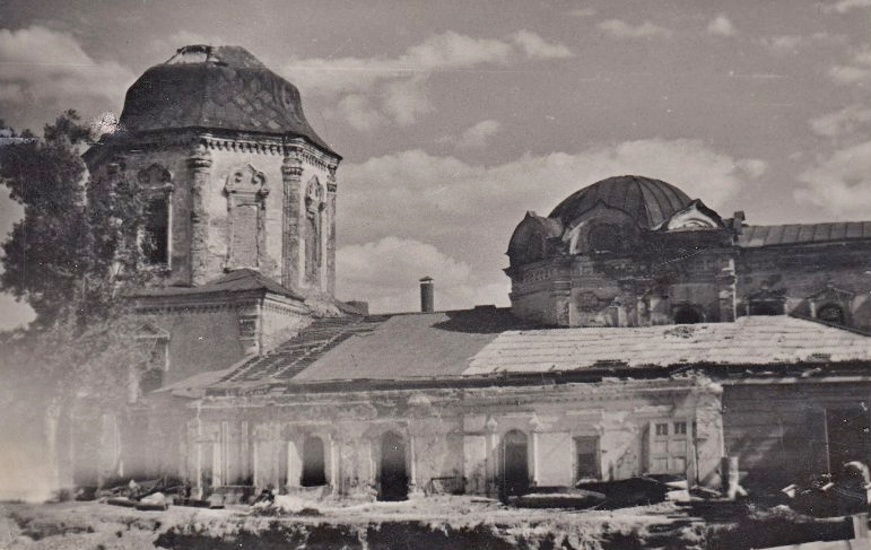 Собор Воскресения Христова, Красноярск (Красноярск, город, Красноярский край). архивная фотография, Фото 1950-х гг. ГКМФ (№ 29459698). ГНИМА им Щусева