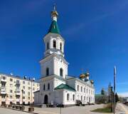 Собор Воскресения Христова (новый), Вид с юго-запада<br>, Омск, Омск, город, Омская область