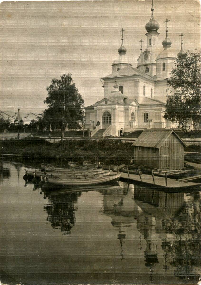 Собор Казанской иконы Божией Матери, Вышний Волочёк (Вышневолоцкий район и г. Вышний Волочёк, Тверская область). архивная фотография, Фото Казанского храма в нач. ХХ века.