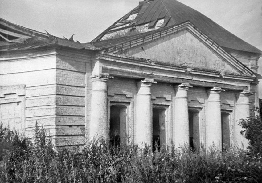 Марьинское. Церковь Воскресения Христова. архивная фотография, Воскресенская церковь в Марьинском,ныне утраченная...(фото 1970 г.)