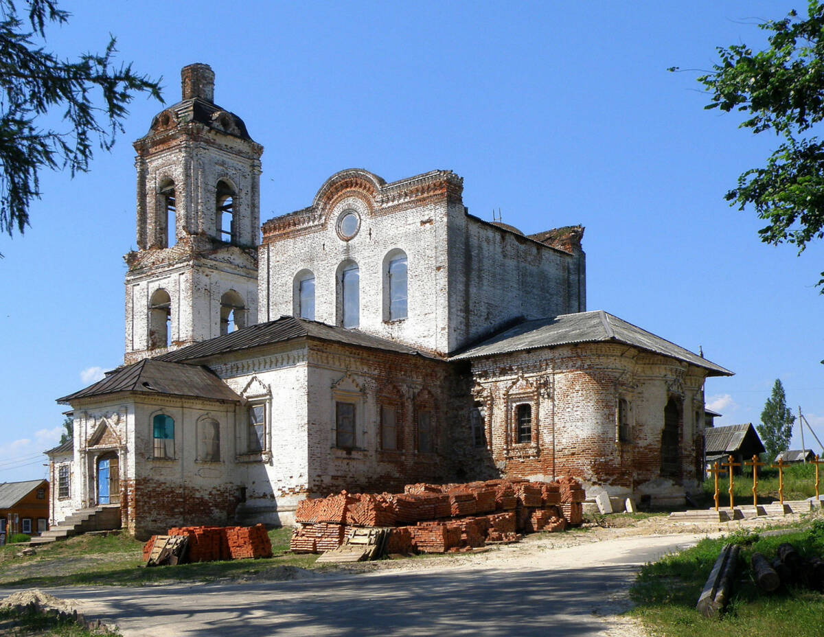 Троицкий Белбажский женский монастырь. Церковь Троицы Живоначальной, Белбаж (Ковернинский район, Нижегородская область). фасады