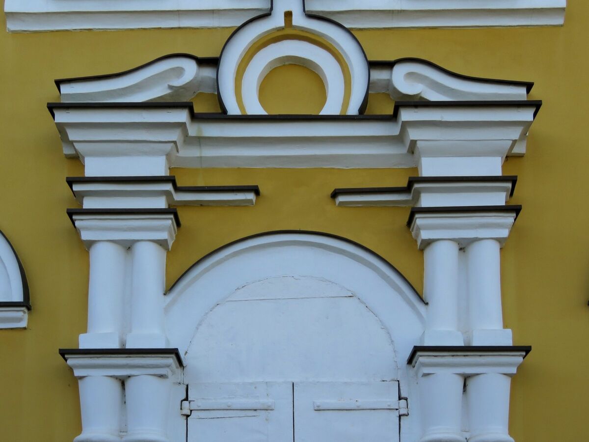 Церковь Николая Чудотворца, Ромашково (Одинцовский городской округ и ЗАТО Власиха, Краснознаменск, Московская область). архитектурные детали, Фрагмент северного фасада