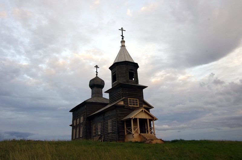 Большая Нисогора. Церковь Покрова Пресвятой Богородицы. фасады, Покровская церковь в Большой Нисогоре Лешуконского