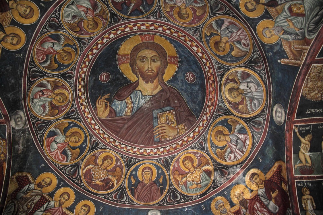 Церковь Пресвятой Богородицы Форвиотиссы, Никитари (Никосия, Кипр). интерьер и убранство, фреска купола