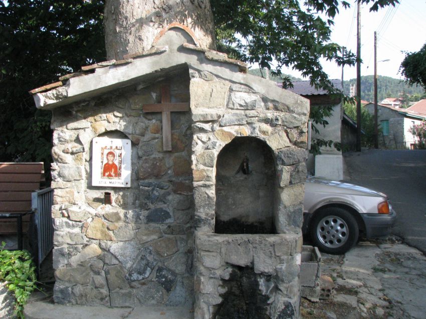 Церковь Маргариты Антиохийской, Педулас (Никосия, Кипр). общий вид в ландшафте