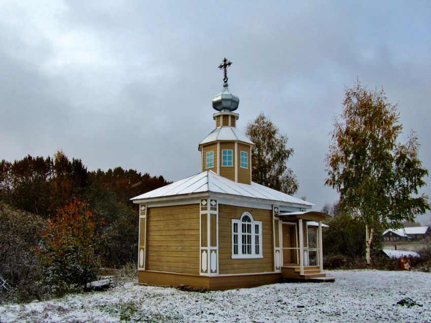 Першинская. Часовня Георгия Победоносца. фасады, вид с северо-востока