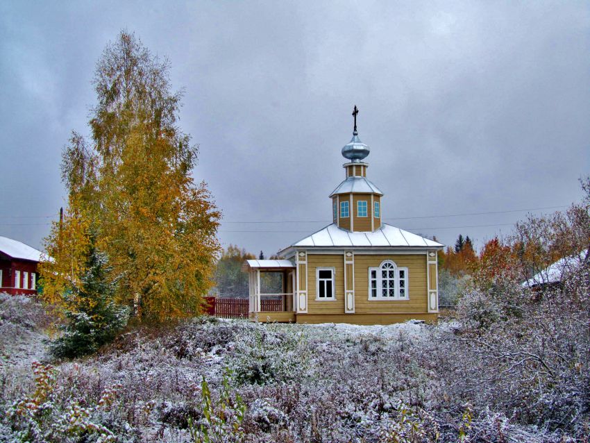 Першинская. Часовня Георгия Победоносца. фасады, вид с юга