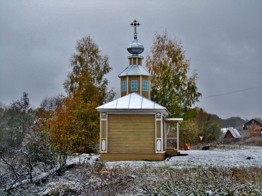Часовня Георгия Победоносца, Першинская (Вельский район, Архангельская область). фасады, вид с востока