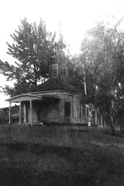 Часовня Георгия Победоносца, Першинская (Вельский район, Архангельская область). архивная фотография