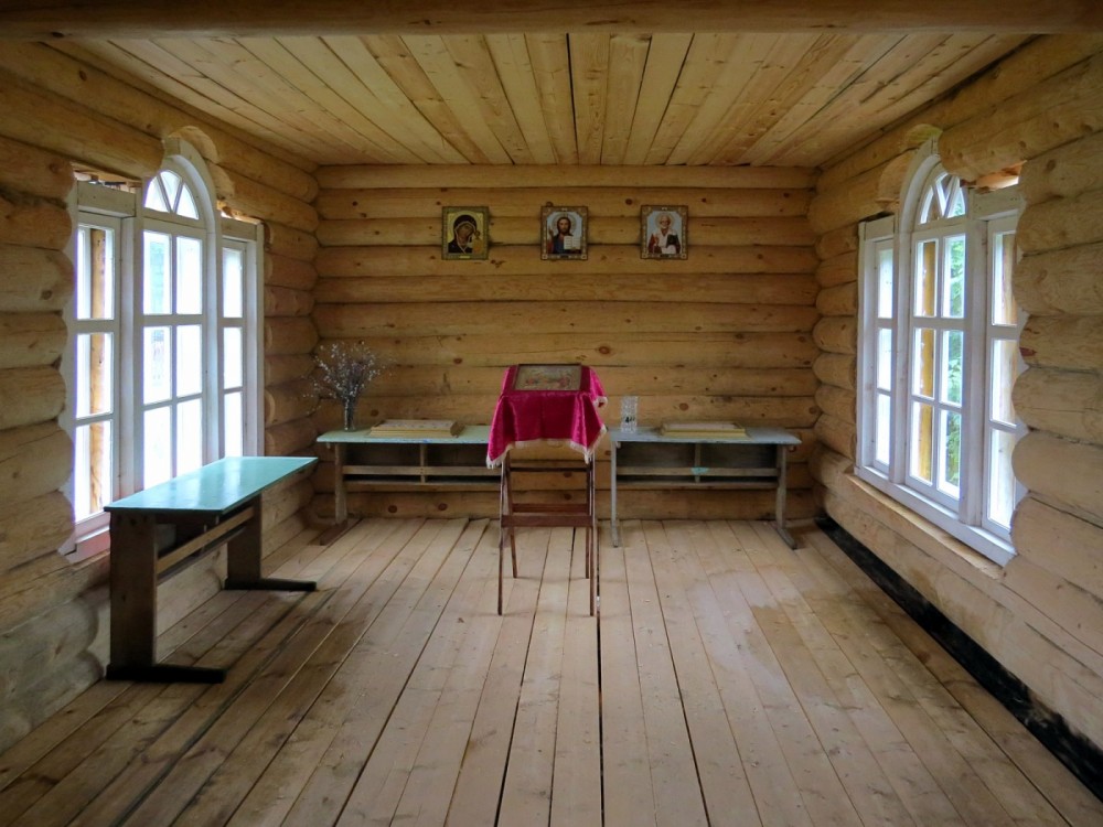 Часовня Георгия Победоносца, Першинская (Вельский район, Архангельская область). интерьер и убранство