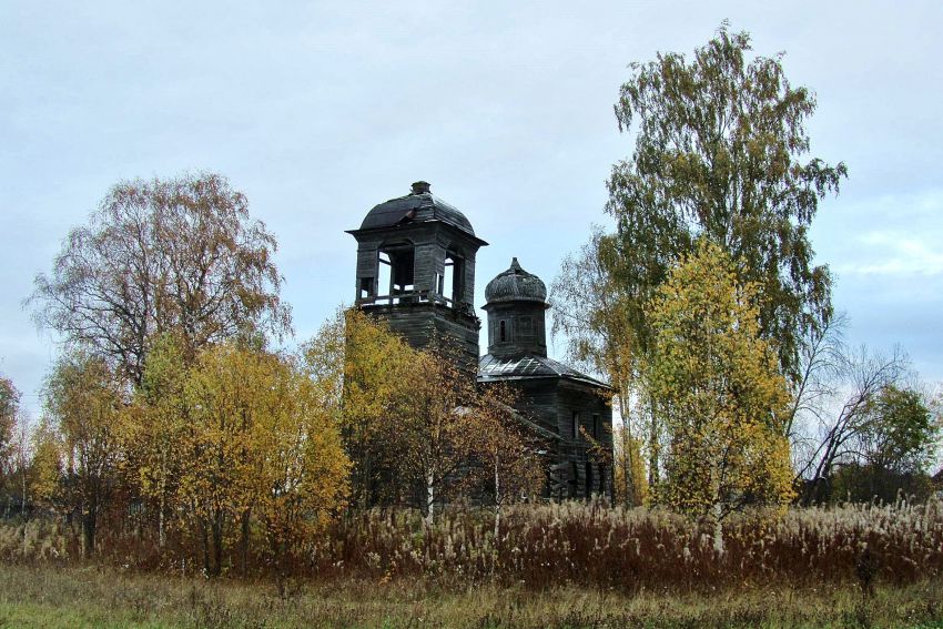 Кочигино (Тимоневская). Церковь Николая Чудотворца. фасады, вид с запада