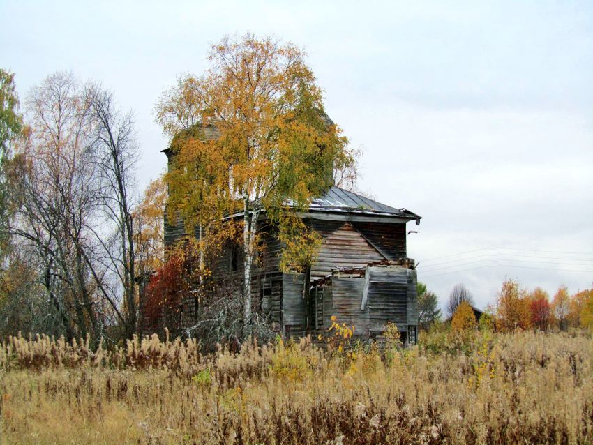 Церковь Николая Чудотворца, Кочигино (Тимоневская) (Вельский район, Архангельская область). фасады, вид с юго-востока