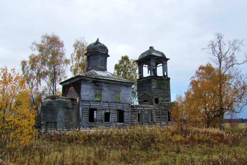Церковь Николая Чудотворца, Кочигино (Тимоневская) (Вельский район, Архангельская область). фасады, северный фасад